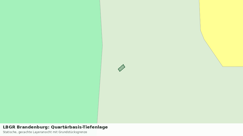 Statische Kartenansicht: LBGR Brandenburg: Quartärbasis-Tiefenlage