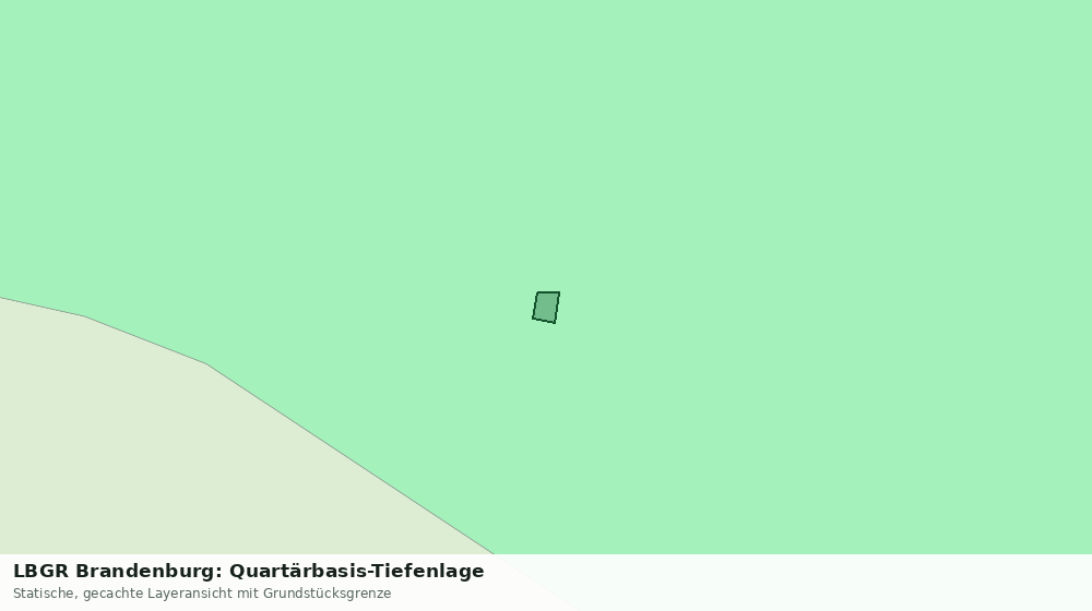 Statische Kartenansicht: LBGR Brandenburg: Quartärbasis-Tiefenlage