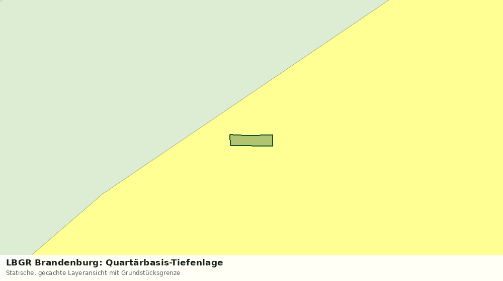 Statische Kartenansicht: LBGR Brandenburg: Quartärbasis-Tiefenlage