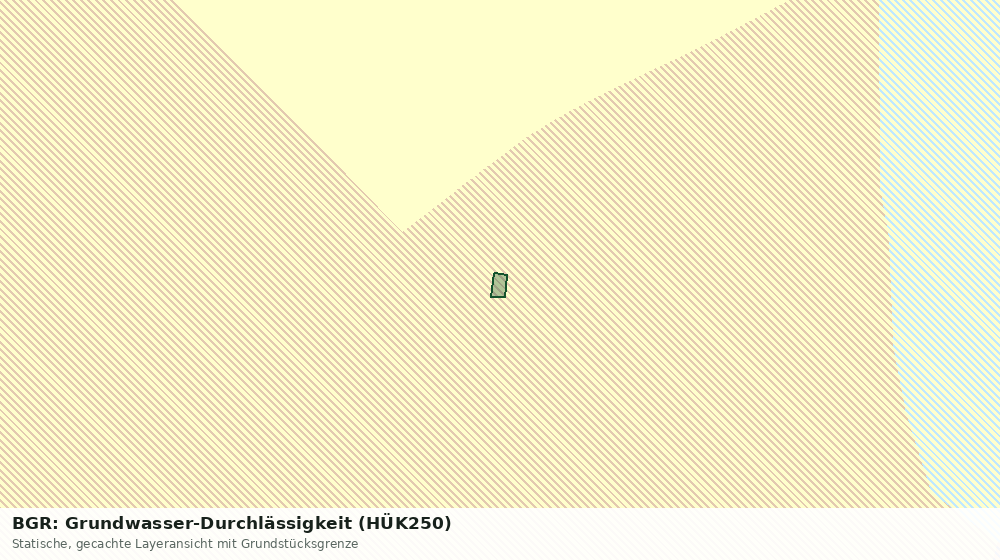 Statische Kartenansicht: BGR: Grundwasser-Durchlässigkeit (HÜK250)