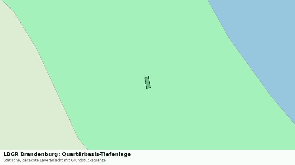 Statische Kartenansicht: LBGR Brandenburg: Quartärbasis-Tiefenlage