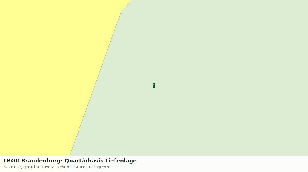 Statische Kartenansicht: LBGR Brandenburg: Quartärbasis-Tiefenlage