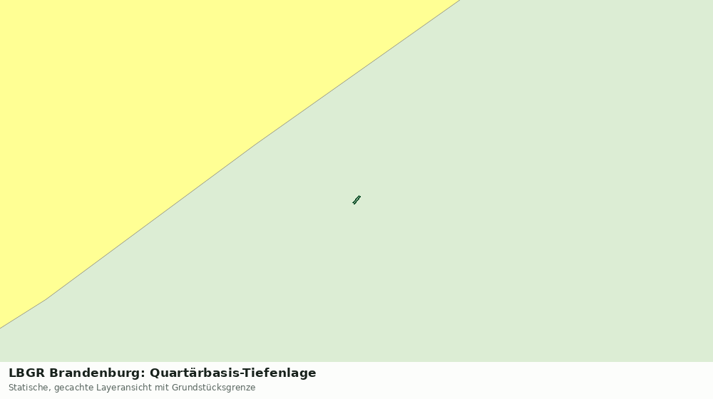 Statische Kartenansicht: LBGR Brandenburg: Quartärbasis-Tiefenlage