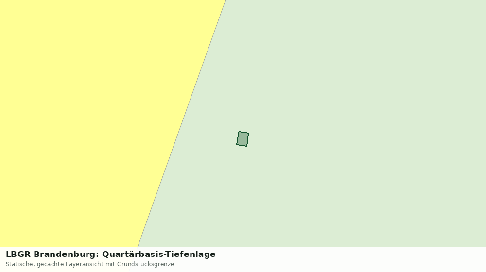 Statische Kartenansicht: LBGR Brandenburg: Quartärbasis-Tiefenlage