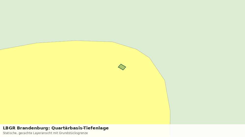 Statische Kartenansicht: LBGR Brandenburg: Quartärbasis-Tiefenlage