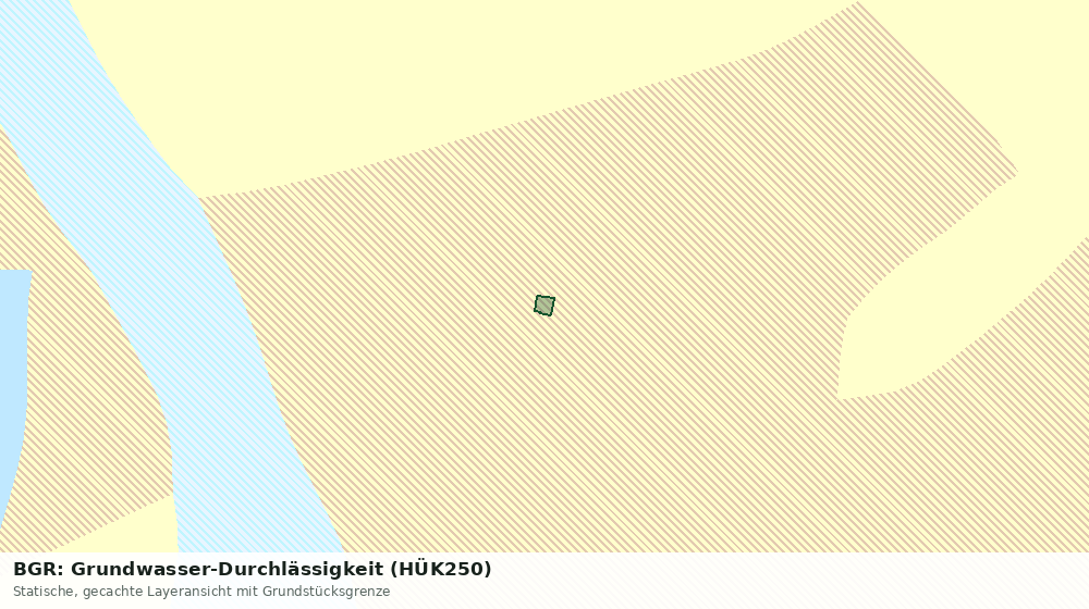 Statische Kartenansicht: BGR: Grundwasser-Durchlässigkeit (HÜK250)