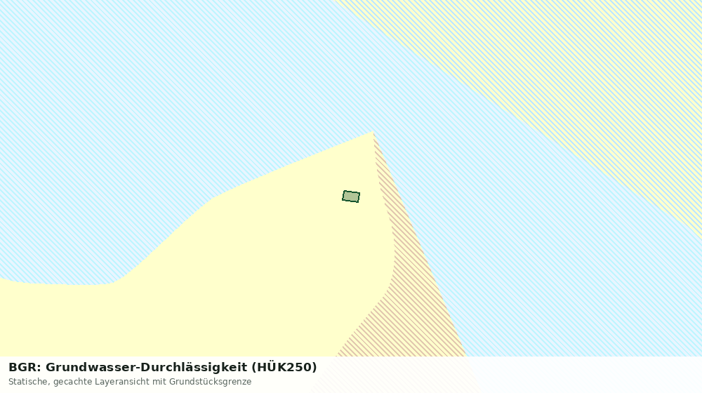 Statische Kartenansicht: BGR: Grundwasser-Durchlässigkeit (HÜK250)