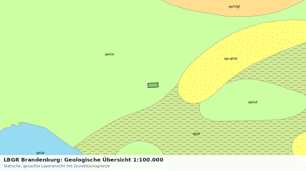 Statische Kartenansicht: LBGR Brandenburg: Geologische Übersicht 1:100.000