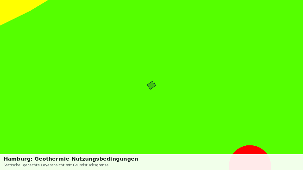 Statische Kartenansicht: Hamburg: Geothermie-Nutzungsbedingungen
