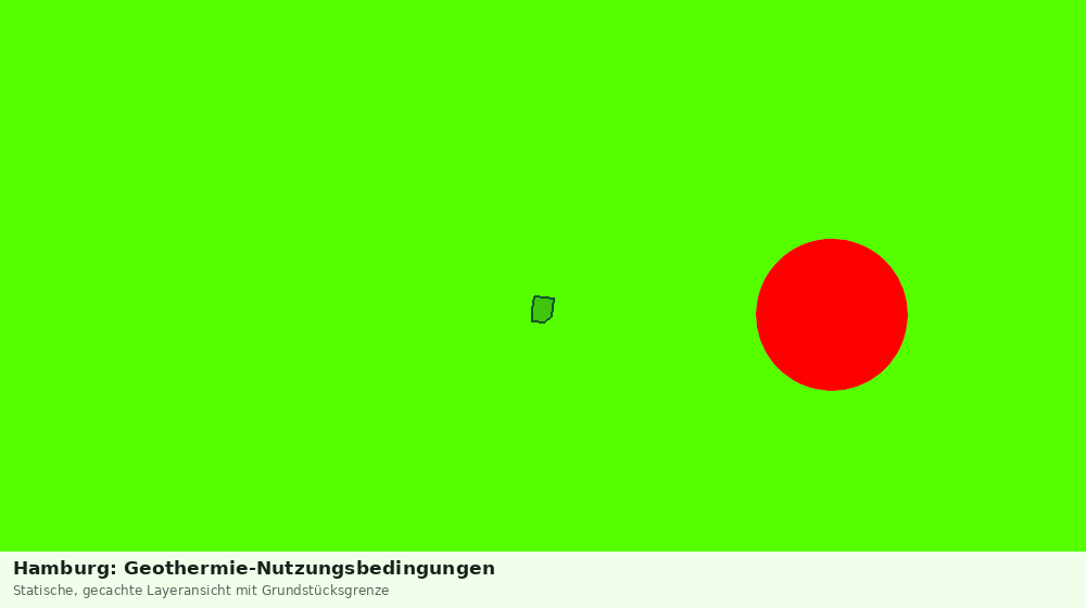 Statische Kartenansicht: Hamburg: Geothermie-Nutzungsbedingungen