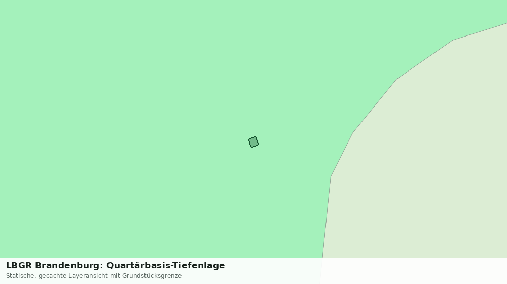 Statische Kartenansicht: LBGR Brandenburg: Quartärbasis-Tiefenlage