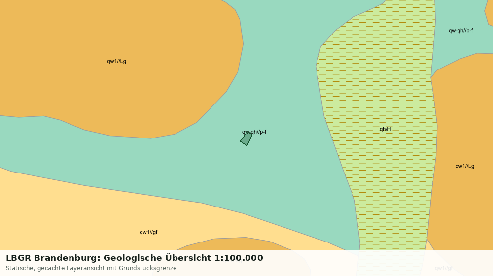 Statische Kartenansicht: LBGR Brandenburg: Geologische Übersicht 1:100.000
