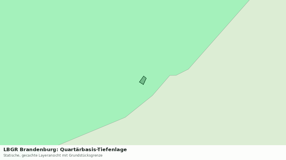 Statische Kartenansicht: LBGR Brandenburg: Quartärbasis-Tiefenlage