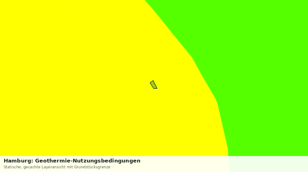 Statische Kartenansicht: Hamburg: Geothermie-Nutzungsbedingungen