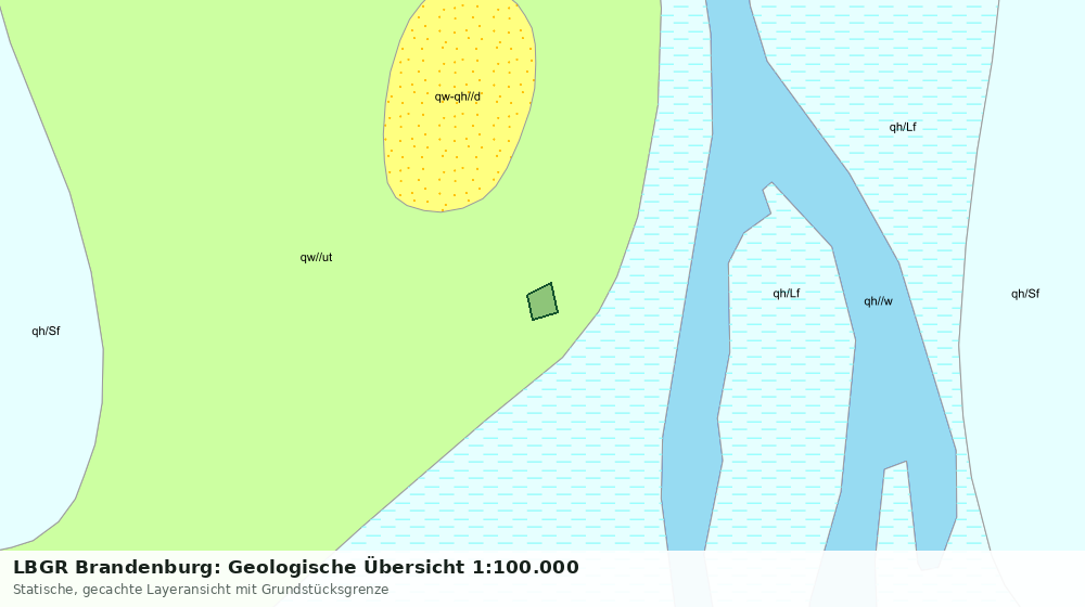 Statische Kartenansicht: LBGR Brandenburg: Geologische Übersicht 1:100.000