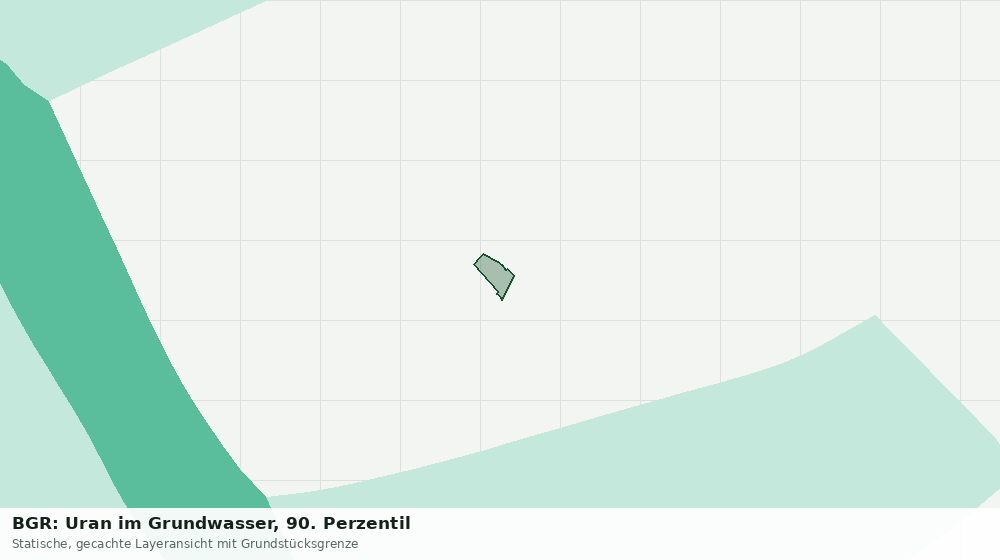 Statische Kartenansicht: BGR: Uran im Grundwasser, 90. Perzentil