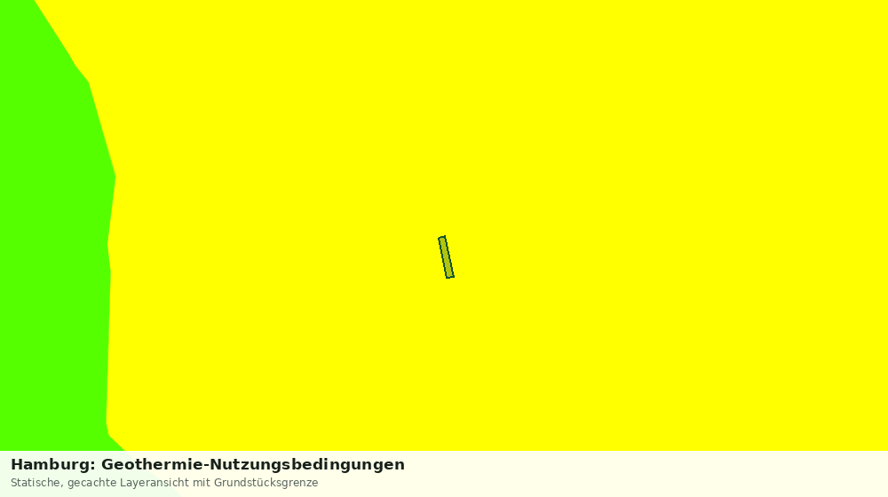 Statische Kartenansicht: Hamburg: Geothermie-Nutzungsbedingungen