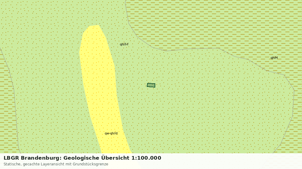 Statische Kartenansicht: LBGR Brandenburg: Geologische Übersicht 1:100.000