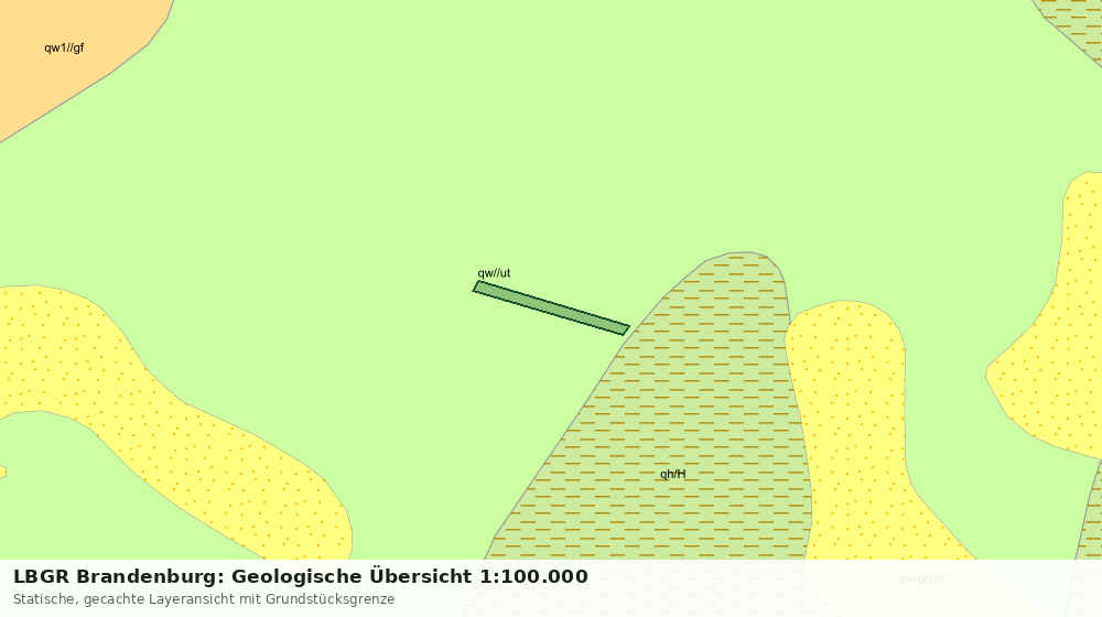 Statische Kartenansicht: LBGR Brandenburg: Geologische Übersicht 1:100.000