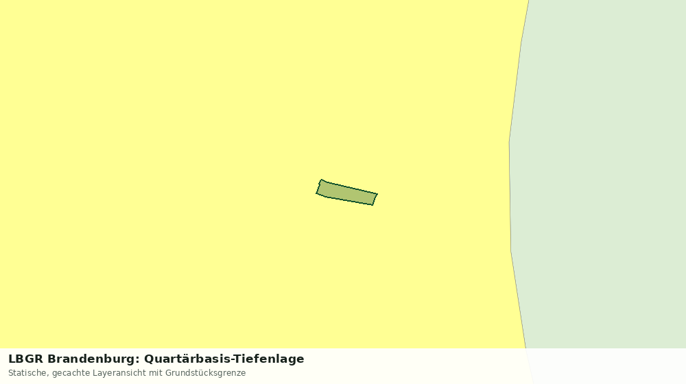 Statische Kartenansicht: LBGR Brandenburg: Quartärbasis-Tiefenlage