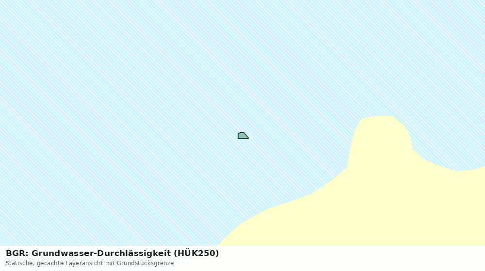Statische Kartenansicht: BGR: Grundwasser-Durchlässigkeit (HÜK250)