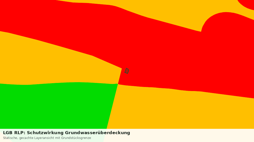 Statische Kartenansicht: LGB RLP: Schutzwirkung Grundwasserüberdeckung