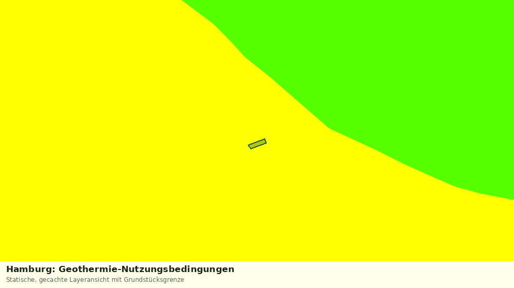 Statische Kartenansicht: Hamburg: Geothermie-Nutzungsbedingungen