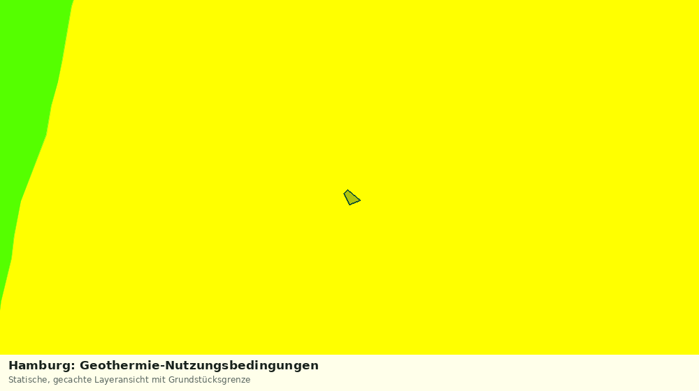 Statische Kartenansicht: Hamburg: Geothermie-Nutzungsbedingungen