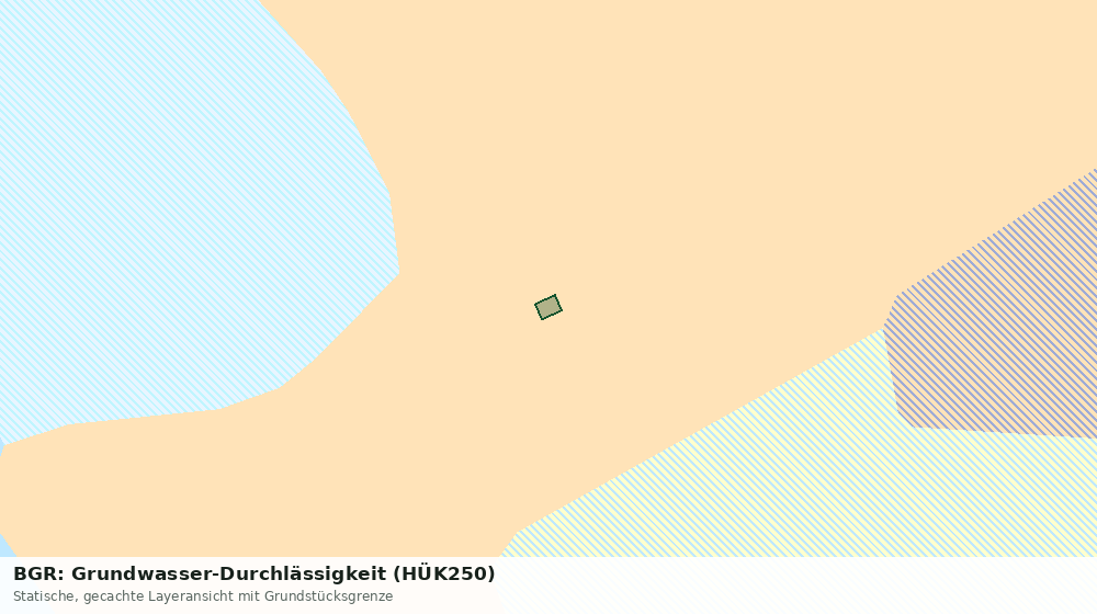 Statische Kartenansicht: BGR: Grundwasser-Durchlässigkeit (HÜK250)