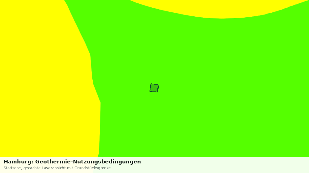Statische Kartenansicht: Hamburg: Geothermie-Nutzungsbedingungen
