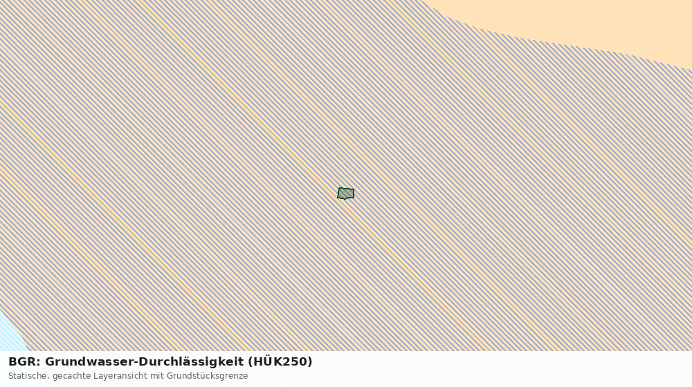 Statische Kartenansicht: BGR: Grundwasser-Durchlässigkeit (HÜK250)