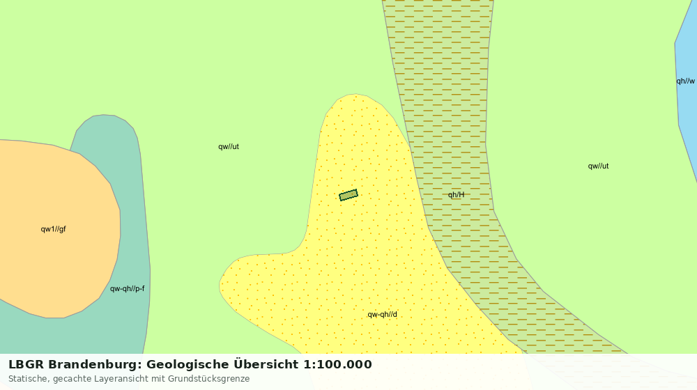 Statische Kartenansicht: LBGR Brandenburg: Geologische Übersicht 1:100.000