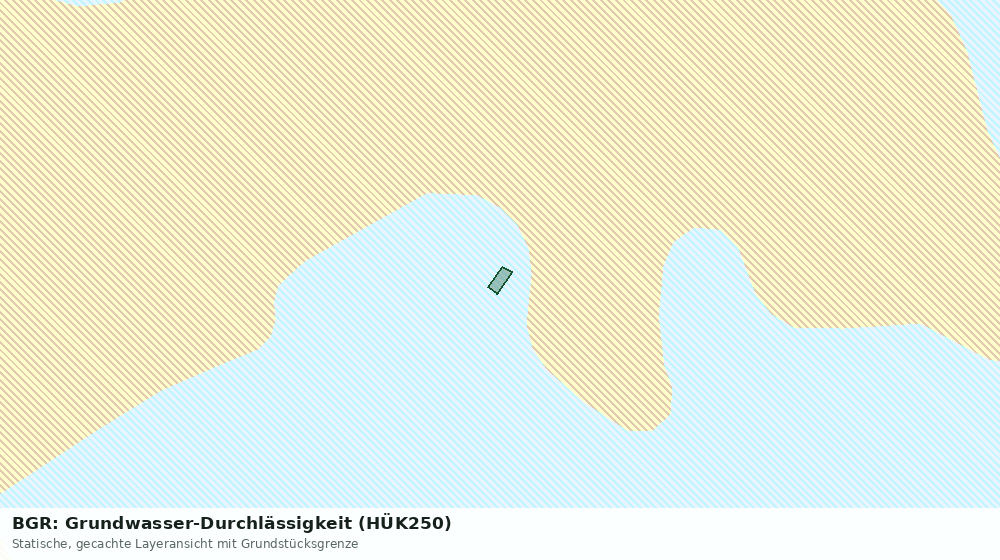 Statische Kartenansicht: BGR: Grundwasser-Durchlässigkeit (HÜK250)