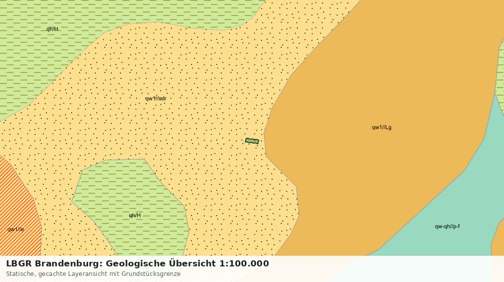 Statische Kartenansicht: LBGR Brandenburg: Geologische Übersicht 1:100.000