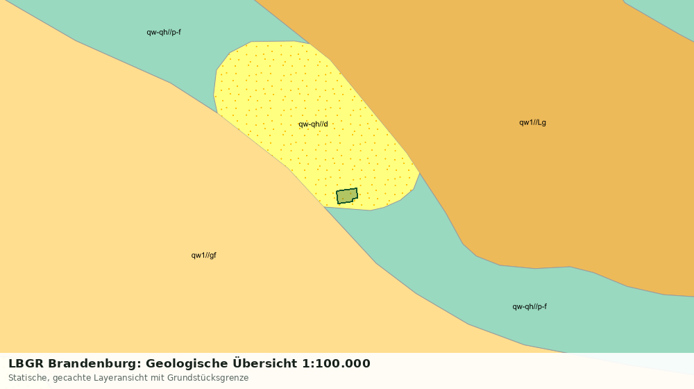 Statische Kartenansicht: LBGR Brandenburg: Geologische Übersicht 1:100.000