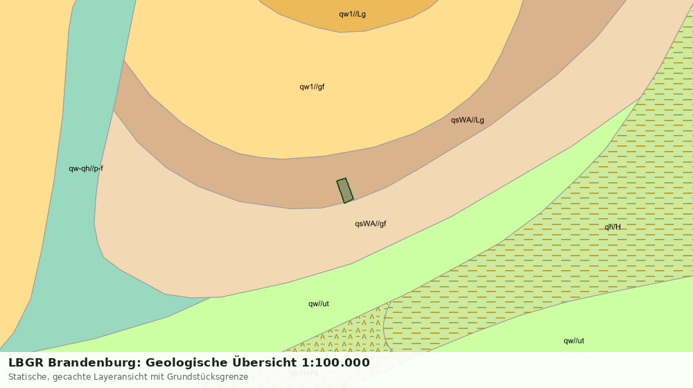 Statische Kartenansicht: LBGR Brandenburg: Geologische Übersicht 1:100.000