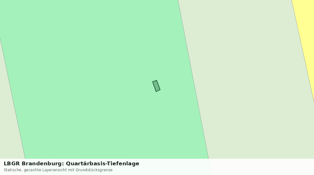 Statische Kartenansicht: LBGR Brandenburg: Quartärbasis-Tiefenlage