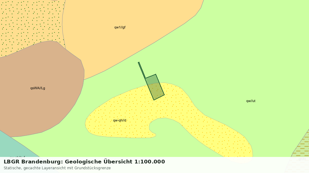 Statische Kartenansicht: LBGR Brandenburg: Geologische Übersicht 1:100.000