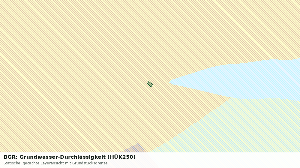 Statische Kartenansicht: BGR: Grundwasser-Durchlässigkeit (HÜK250)