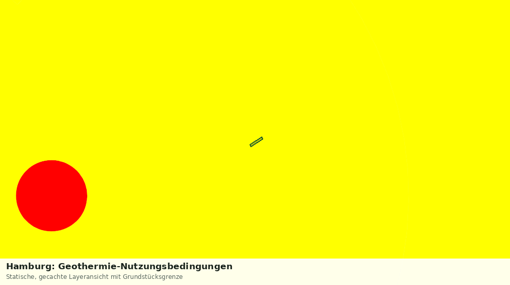 Statische Kartenansicht: Hamburg: Geothermie-Nutzungsbedingungen