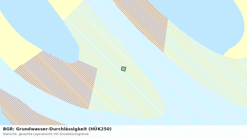 Statische Kartenansicht: BGR: Grundwasser-Durchlässigkeit (HÜK250)