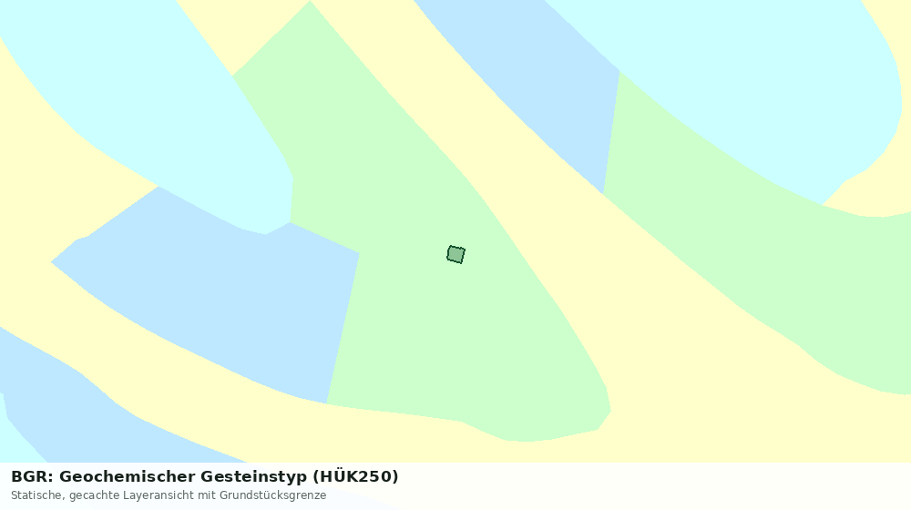 Statische Kartenansicht: BGR: Geochemischer Gesteinstyp (HÜK250)