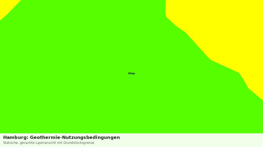 Statische Kartenansicht: Hamburg: Geothermie-Nutzungsbedingungen