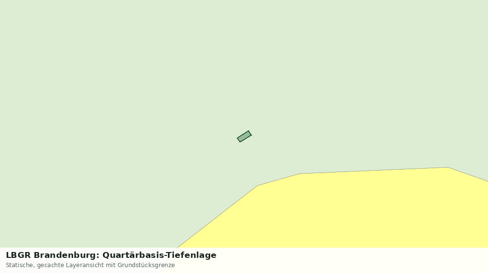 Statische Kartenansicht: LBGR Brandenburg: Quartärbasis-Tiefenlage