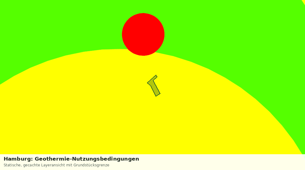Statische Kartenansicht: Hamburg: Geothermie-Nutzungsbedingungen