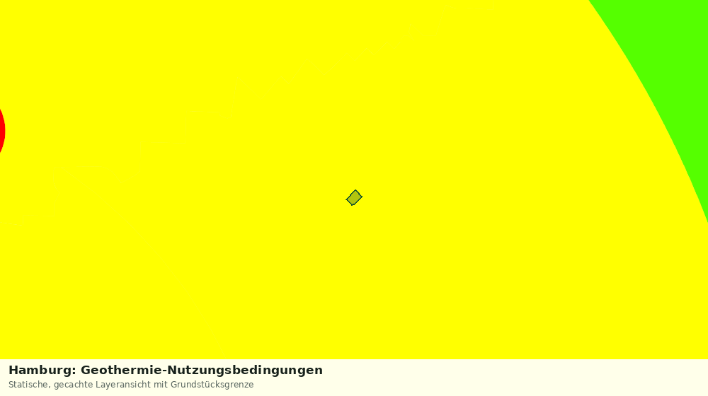 Statische Kartenansicht: Hamburg: Geothermie-Nutzungsbedingungen