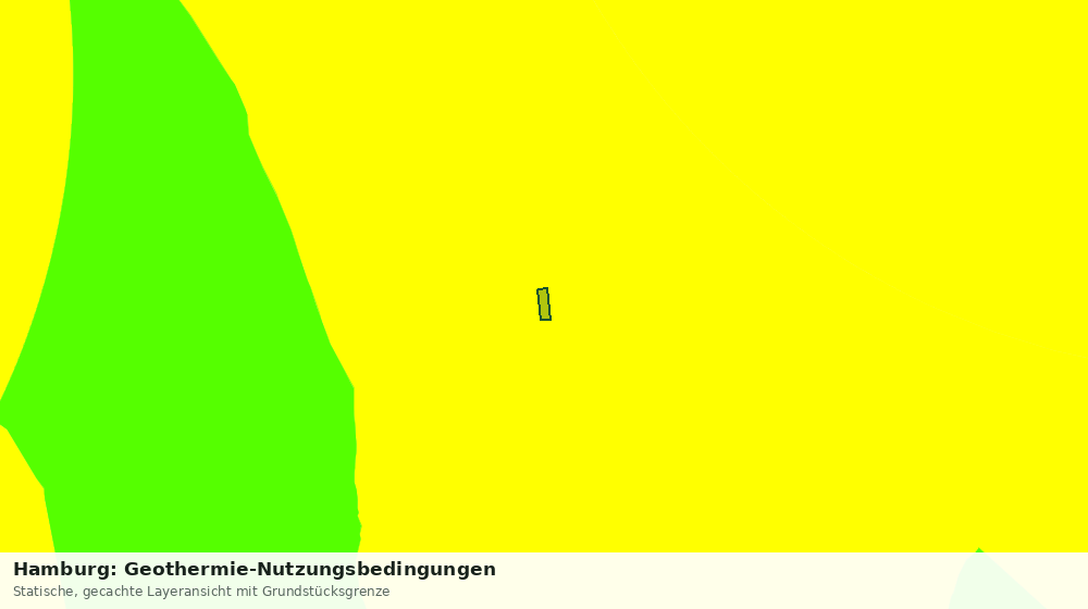Statische Kartenansicht: Hamburg: Geothermie-Nutzungsbedingungen