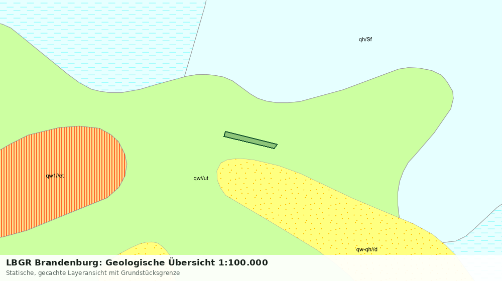 Statische Kartenansicht: LBGR Brandenburg: Geologische Übersicht 1:100.000
