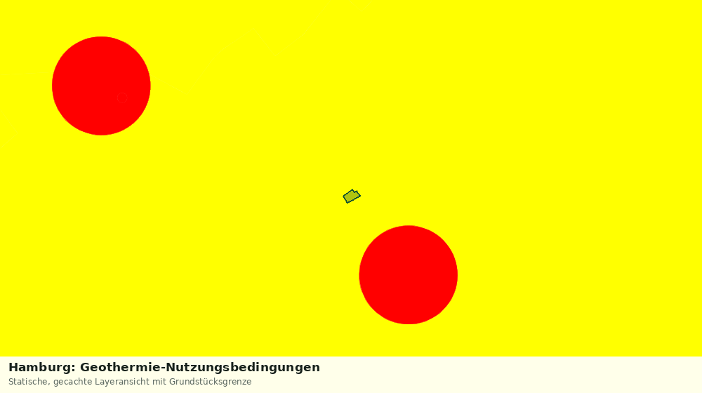 Statische Kartenansicht: Hamburg: Geothermie-Nutzungsbedingungen