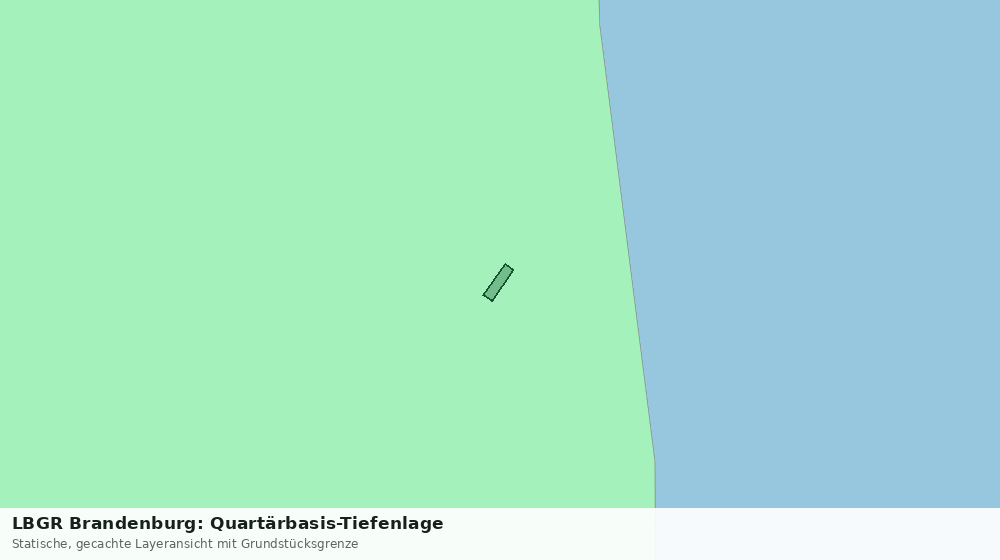 Statische Kartenansicht: LBGR Brandenburg: Quartärbasis-Tiefenlage